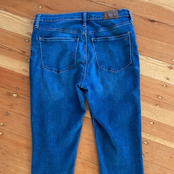 Madewell 9" Mid Rise Button Fly Skinny Jeans Size 31 - Picture 5 of 6